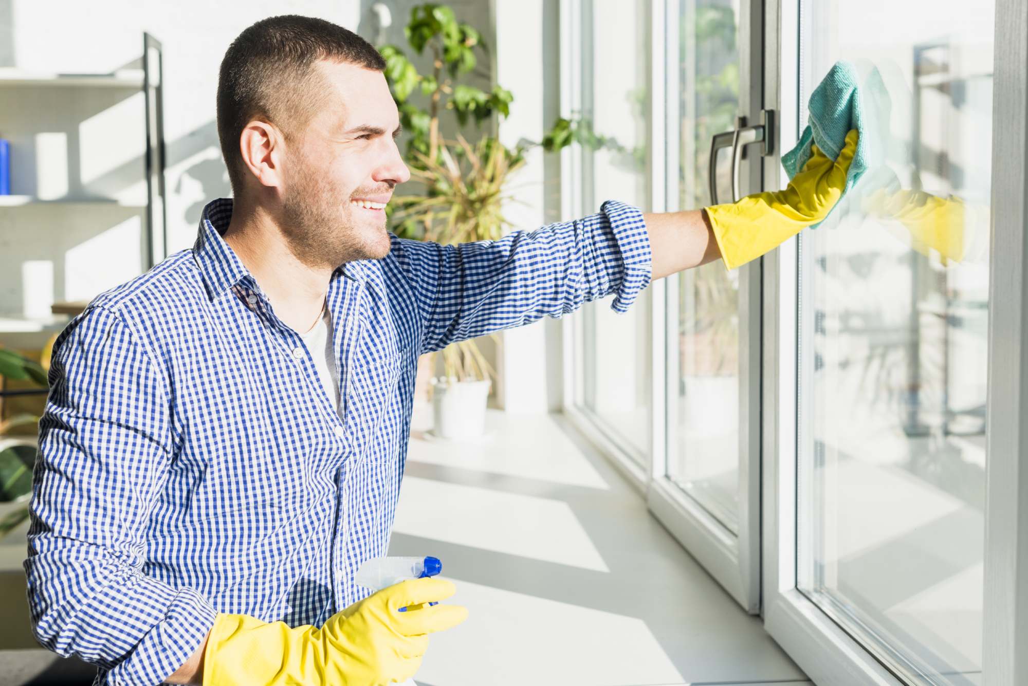 Window frame and flyscreen cleaning